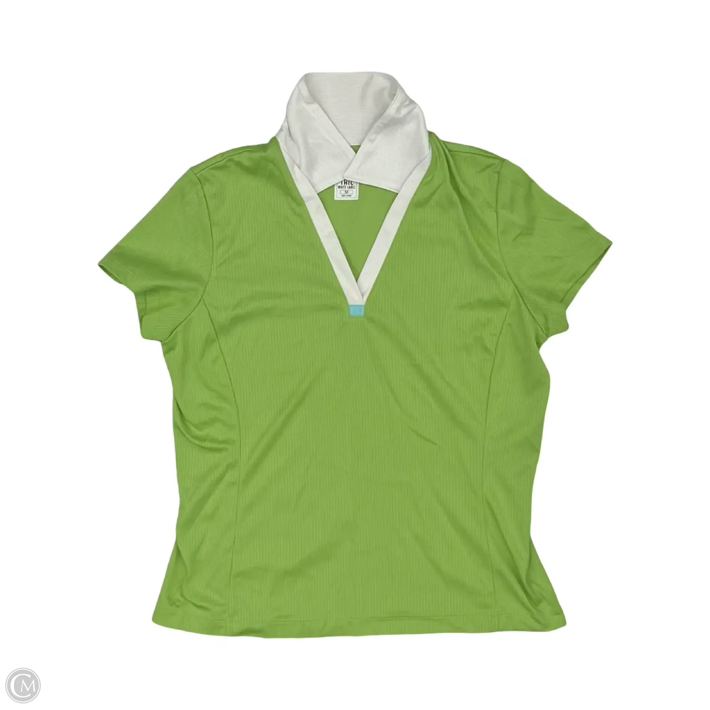 Athletic Top Short Sleeve By Tail In Green, Size: M