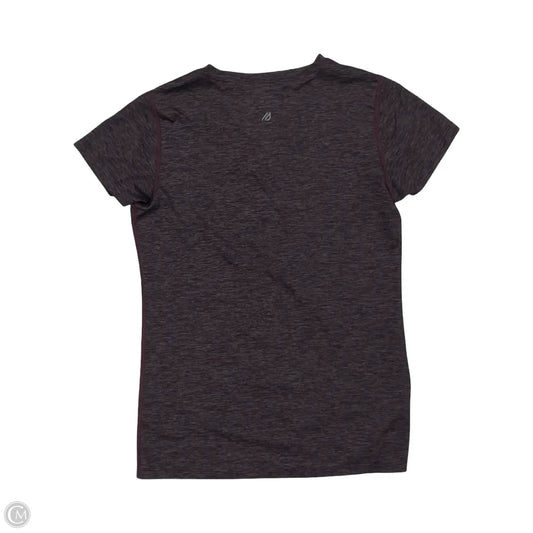 Athletic Top Short Sleeve By Eddie Bauer In Maroon, Size: M