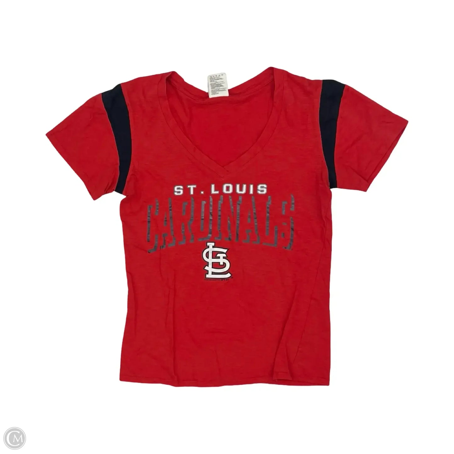 Athletic Top Short Sleeve By Genuine Merchandise In Red, Size: M