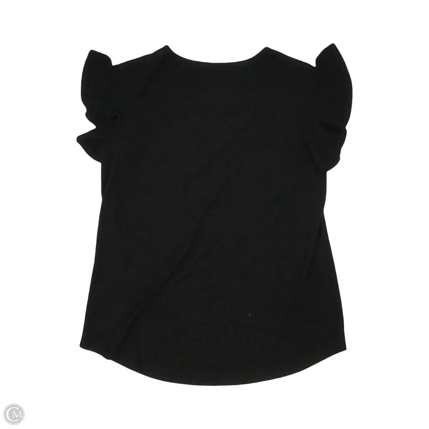Top Short Sleeve By Cme In Black, Size: L