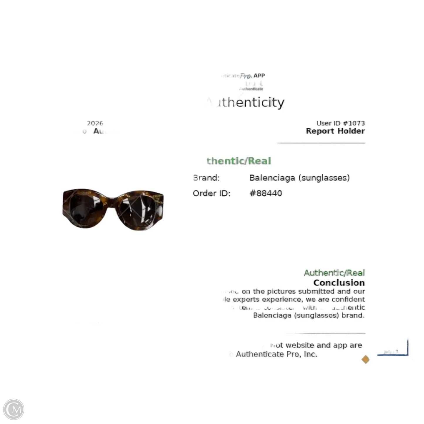 Sunglasses Luxury Designer By Balenciaga