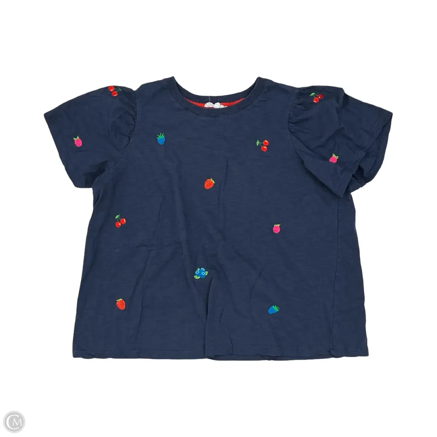 Top Short Sleeve By Jane And Delancey In Navy, Size: 2x