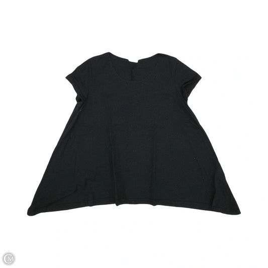 Top Short Sleeve By Cmb In Black, Size: L