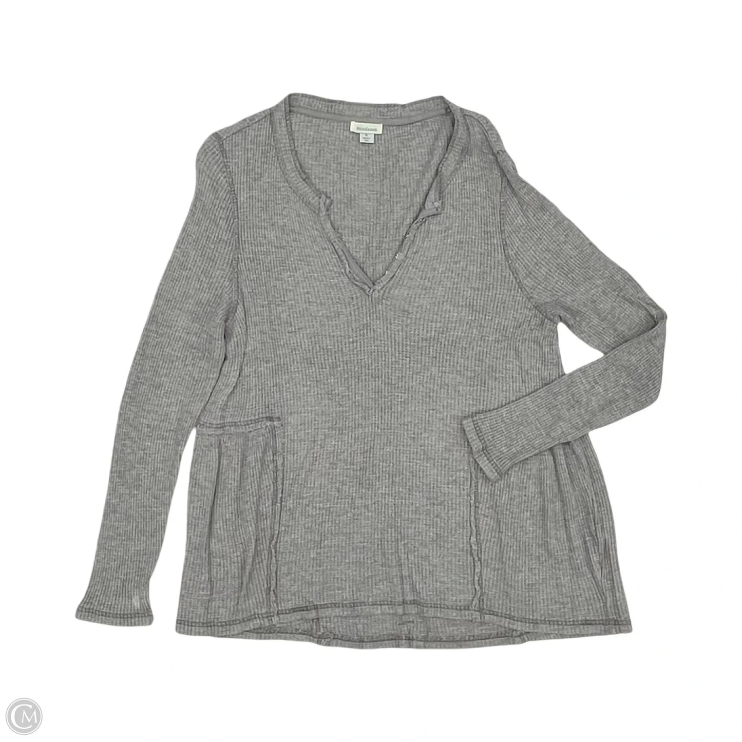 Top Long Sleeve By Sundance In Grey, Size: Xl