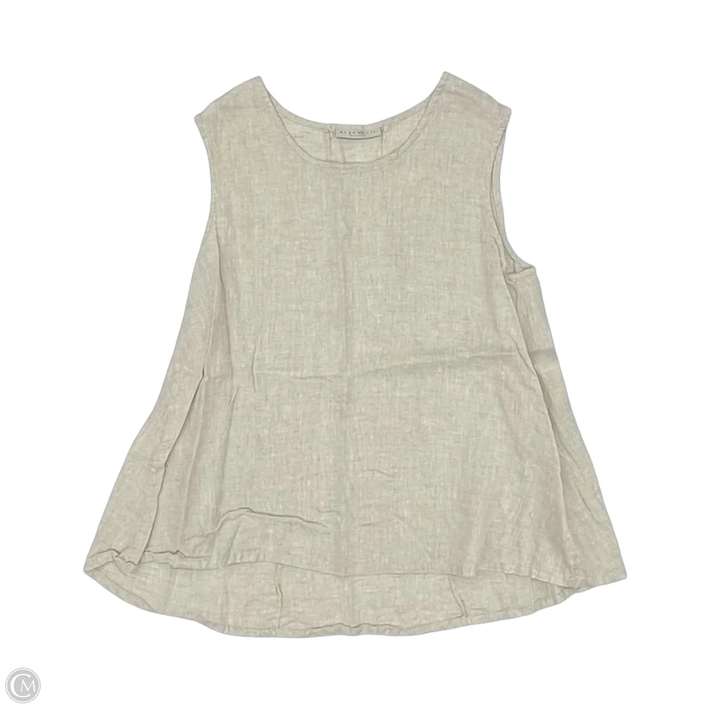 Blouse Sleeveless By Bryn Walker In Cream, Size: Xl