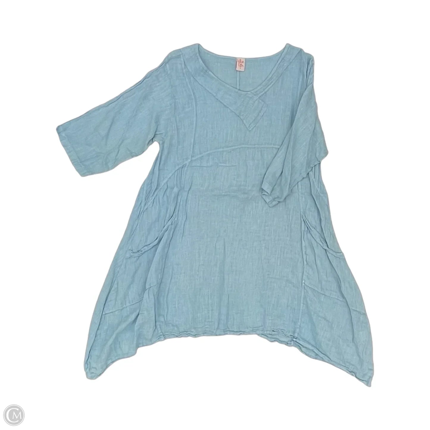 Tunic 3/4 Sleeve By Cmc In Blue, Size: M