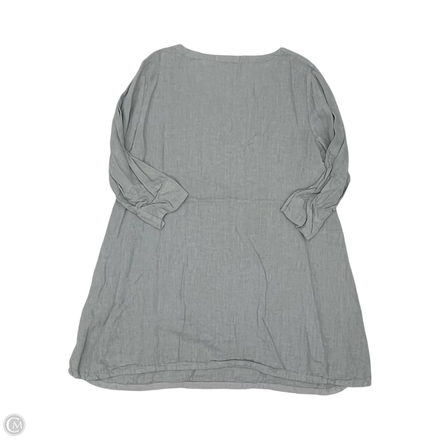 Tunic 3/4 Sleeve By Cut Loose In Grey, Size: L
