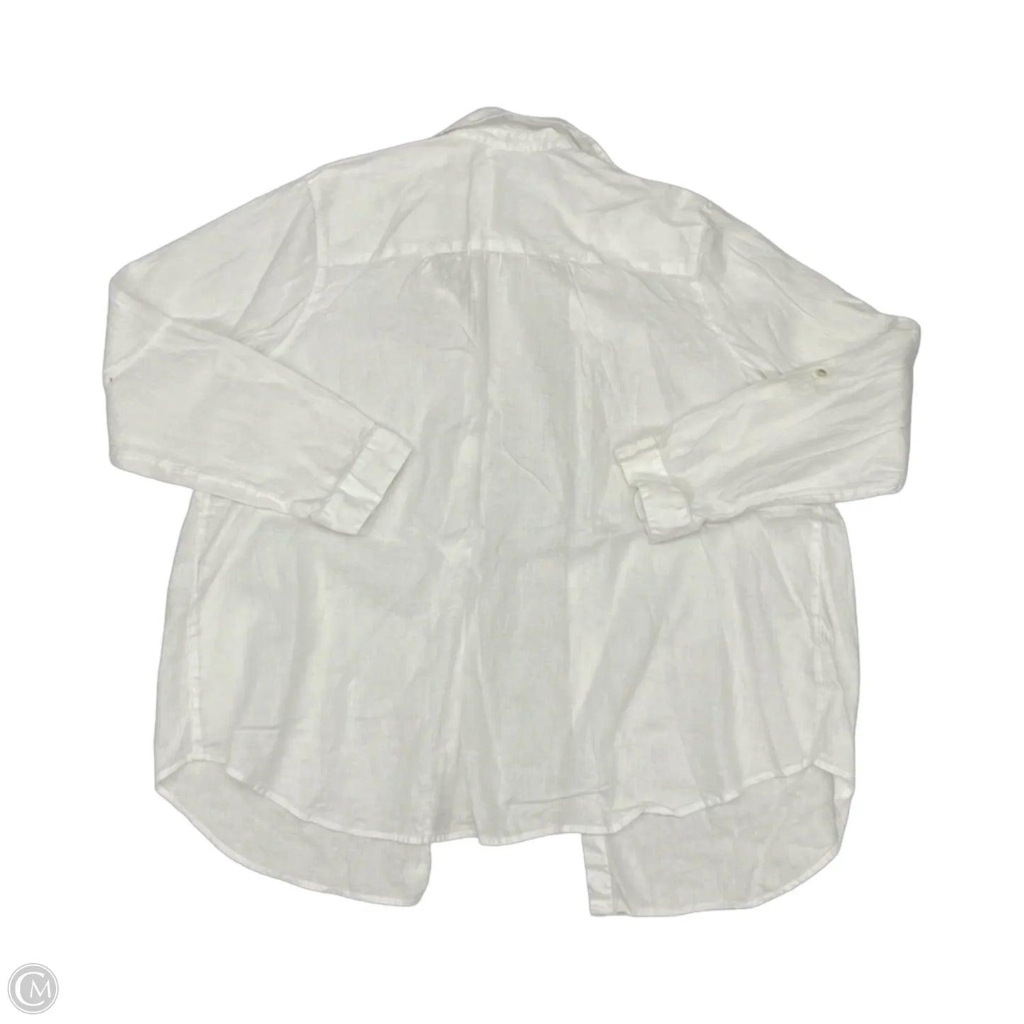 Blouse Long Sleeve By J. Jill In White, Size: Xl