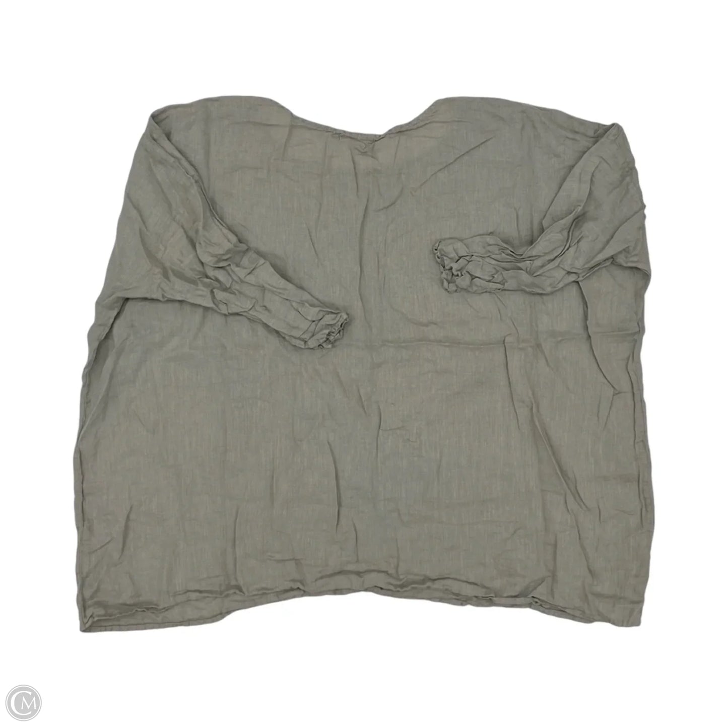 Blouse 3/4 Sleeve By Cmb In Green, Size: M