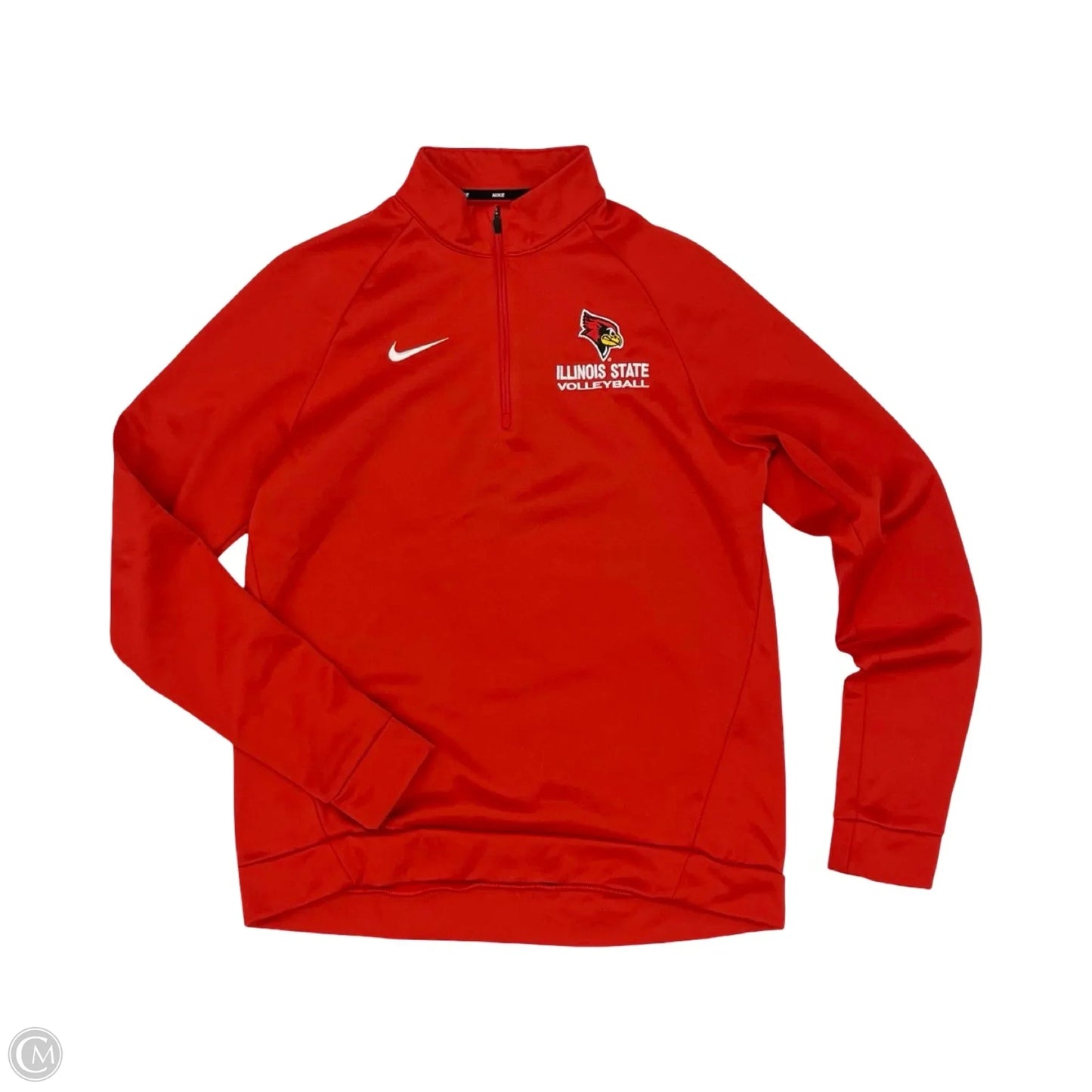 Athletic Sweatshirt Collar By Nike Apparel In Red, Size: S