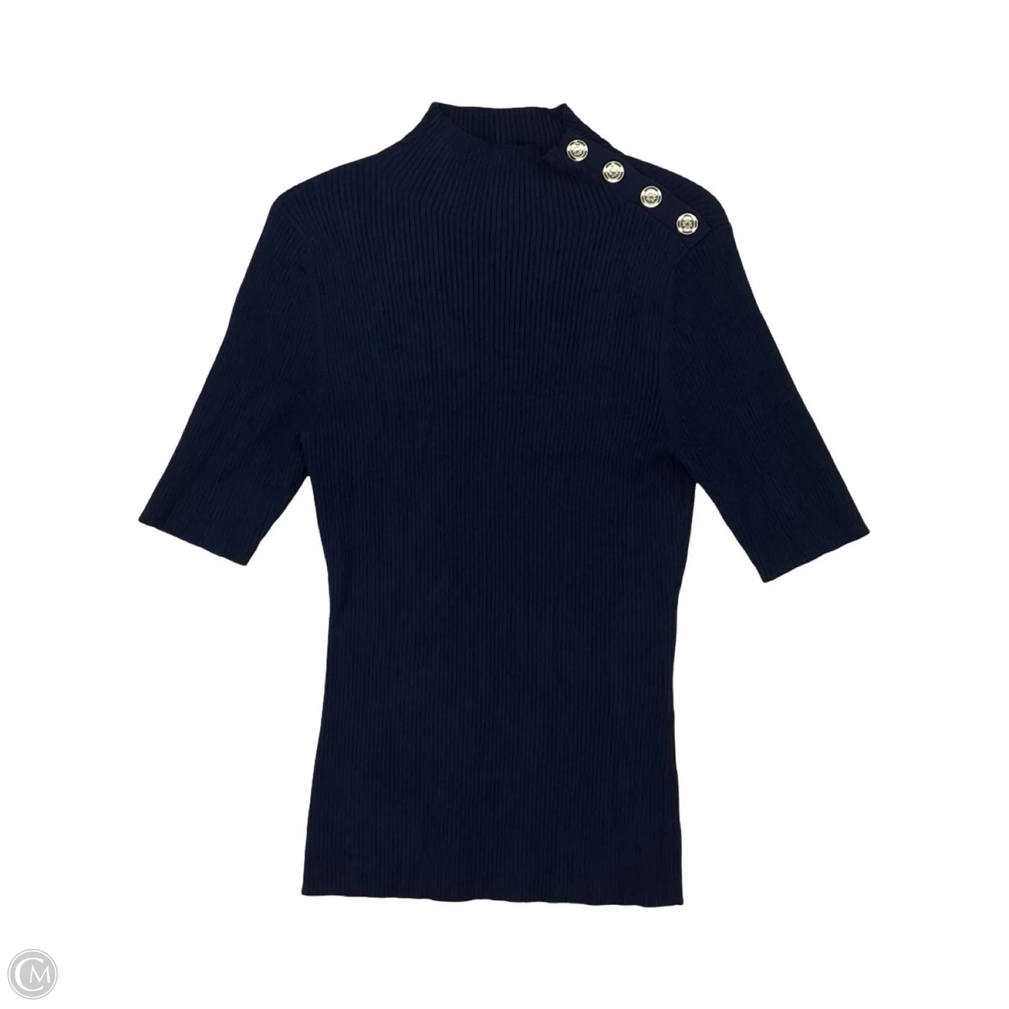Sweater Short Sleeve By White House Black Market In Navy, Size: M