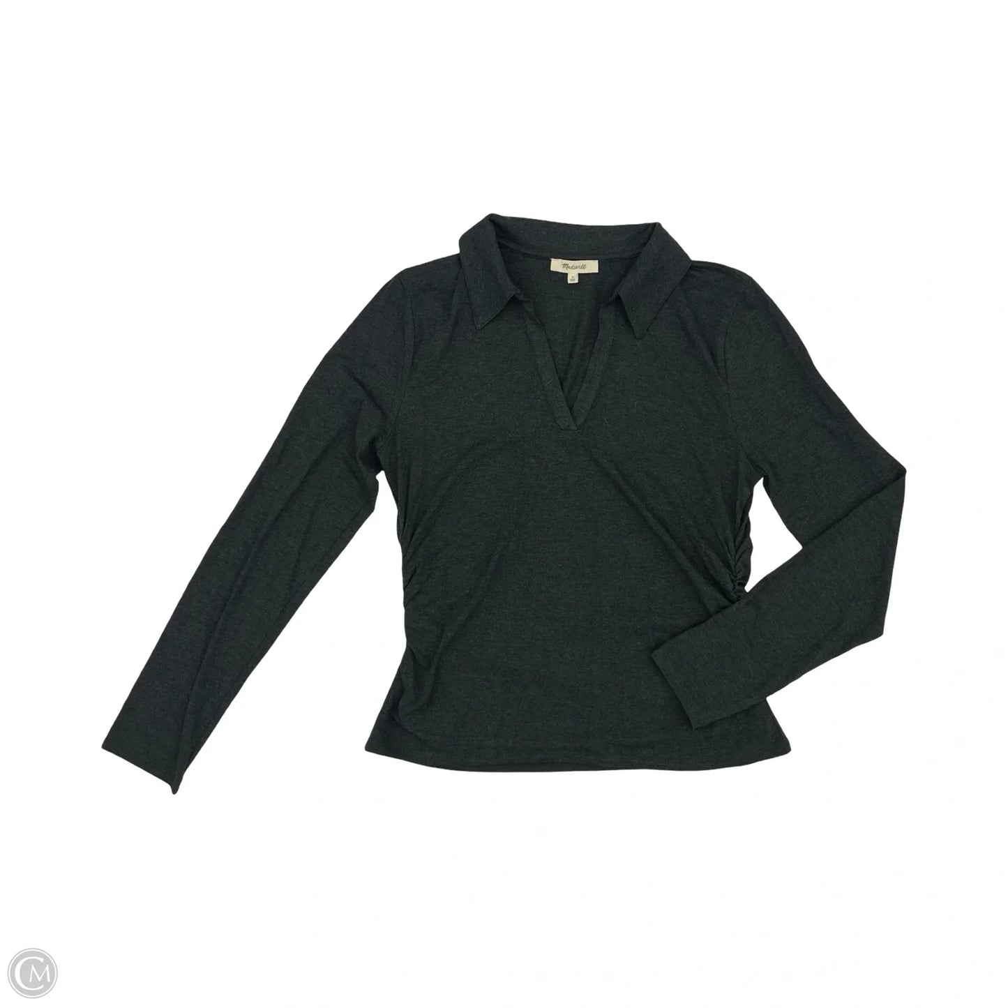 Top Long Sleeve By Madewell In Grey, Size: L