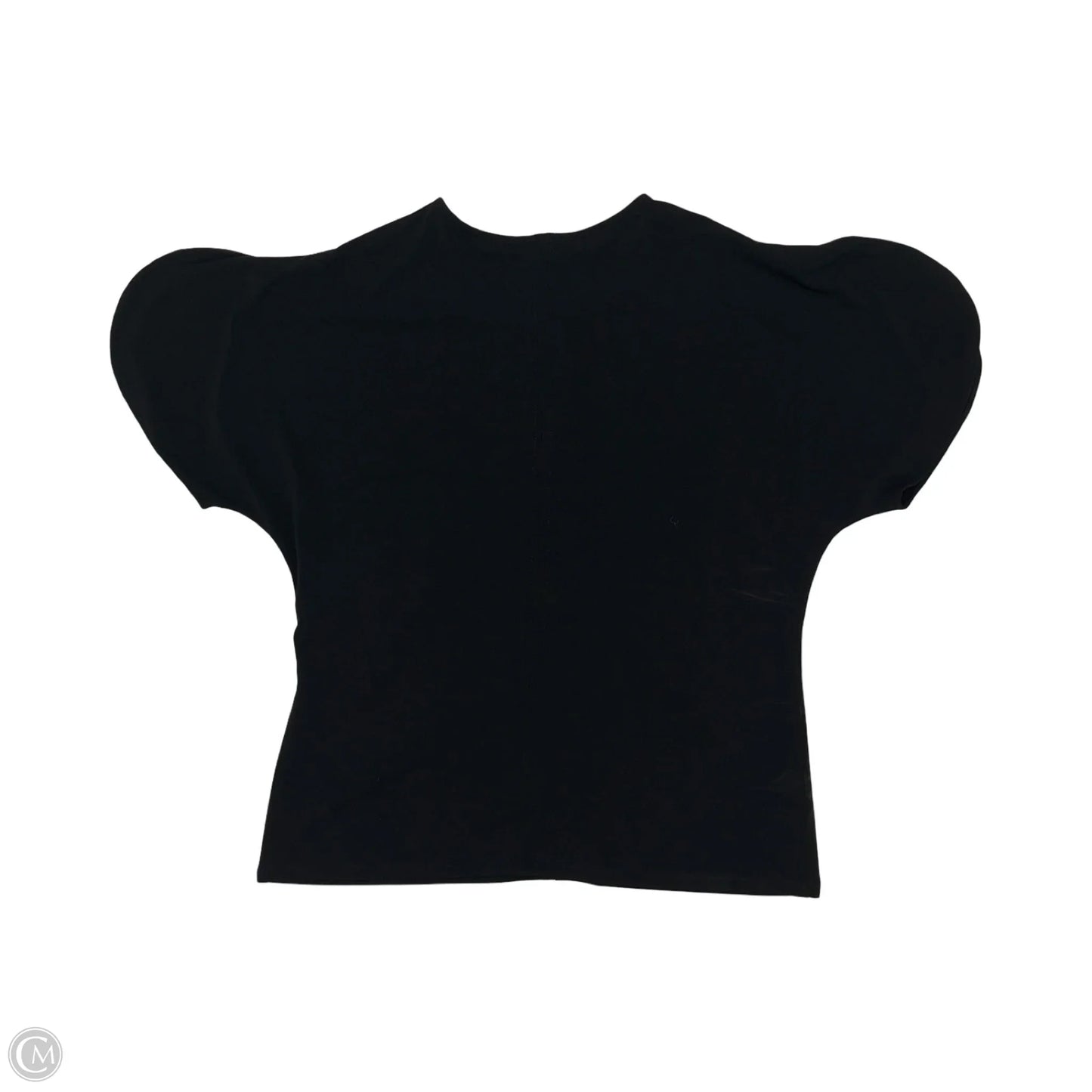 Blouse Short Sleeve By White House Black Market In Black, Size: M
