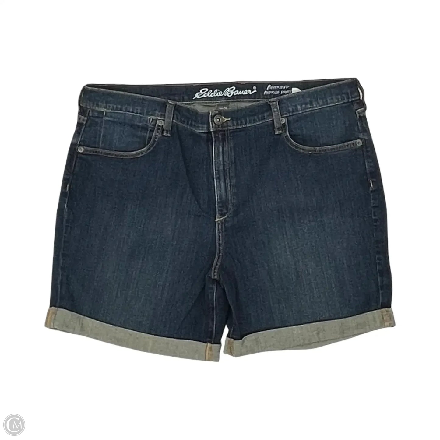 Shorts By Eddie Bauer In Blue Denim, Size: 14