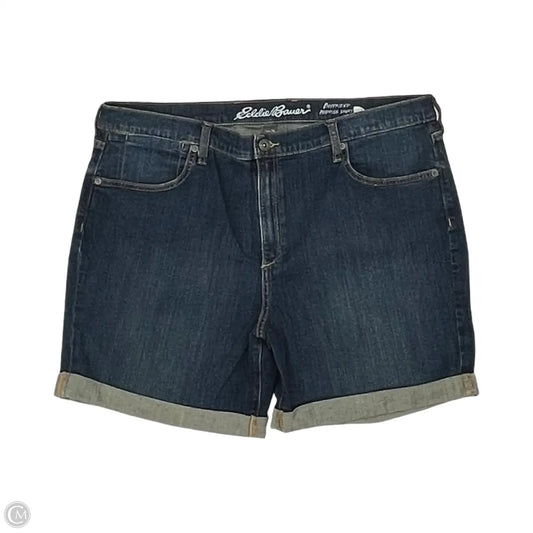 Shorts By Eddie Bauer In Blue Denim, Size: 14