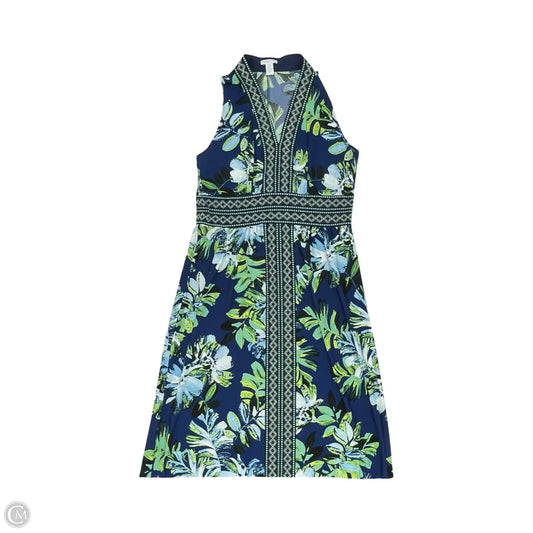 Dress Casual Maxi By London Times In Blue & Green, Size: 16