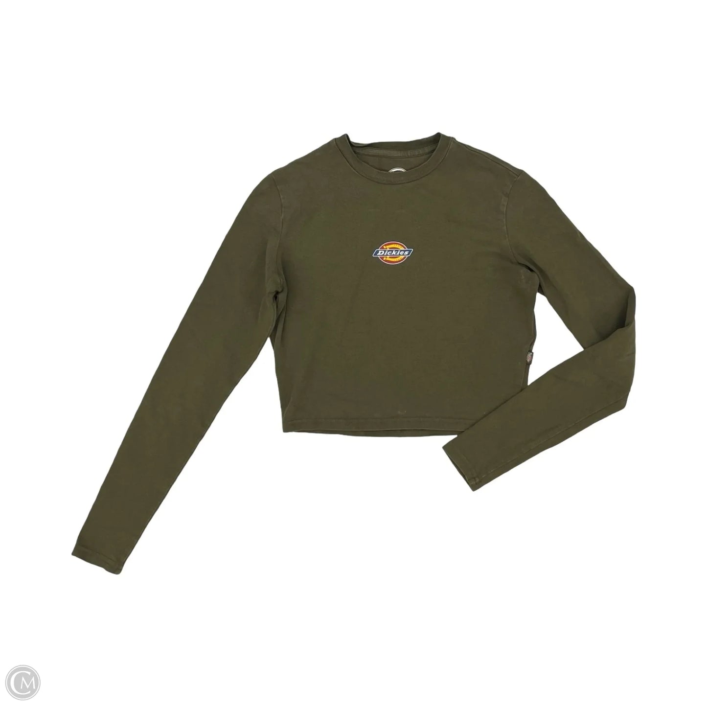Top Long Sleeve By Dickies In Green, Size: S