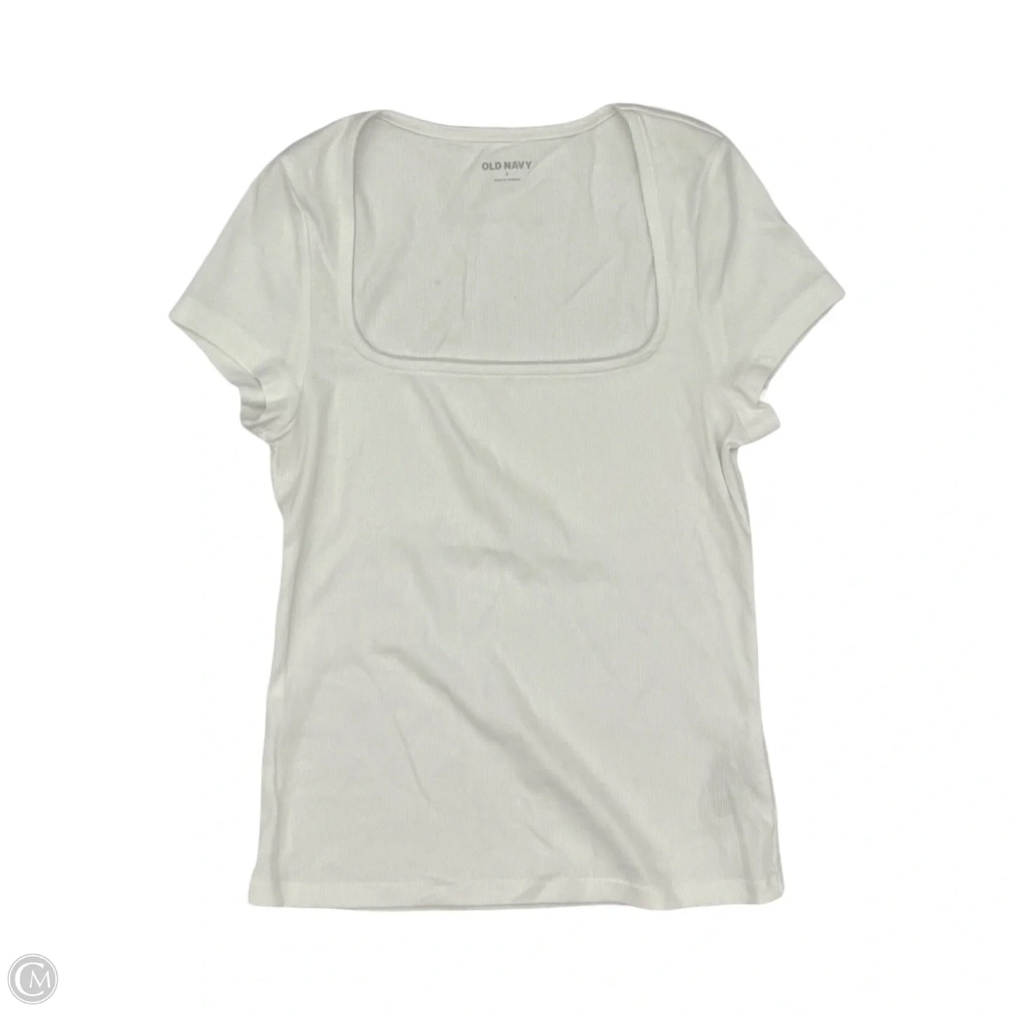 Top Short Sleeve Basic By Old Navy In White, Size: S