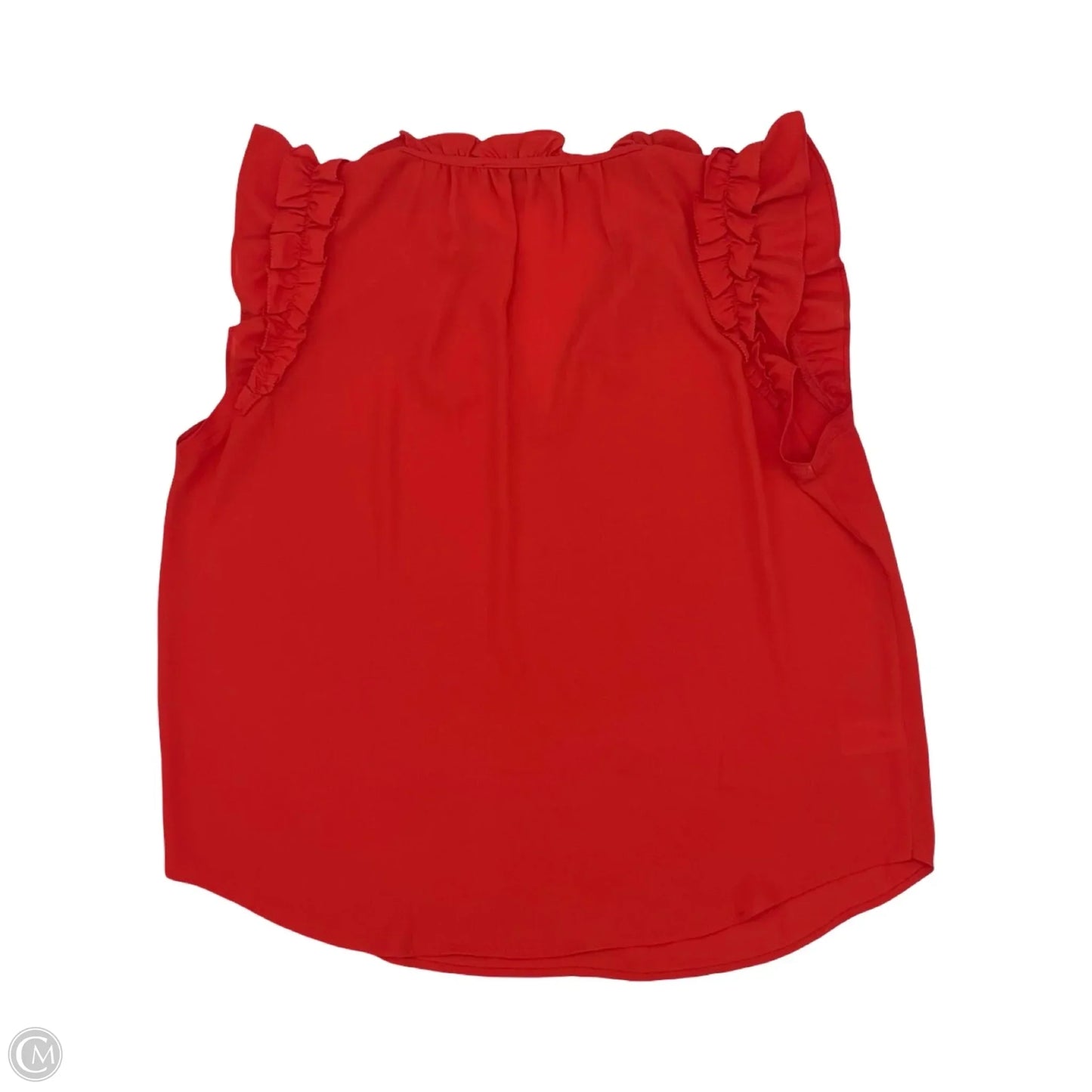 Blouse Sleeveless By Loft In Red, Size: S