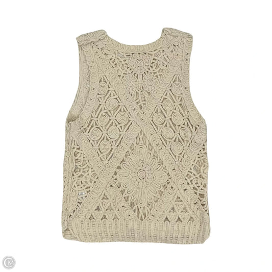 Top Sleeveless By En Creme In Cream, Size: Onesize