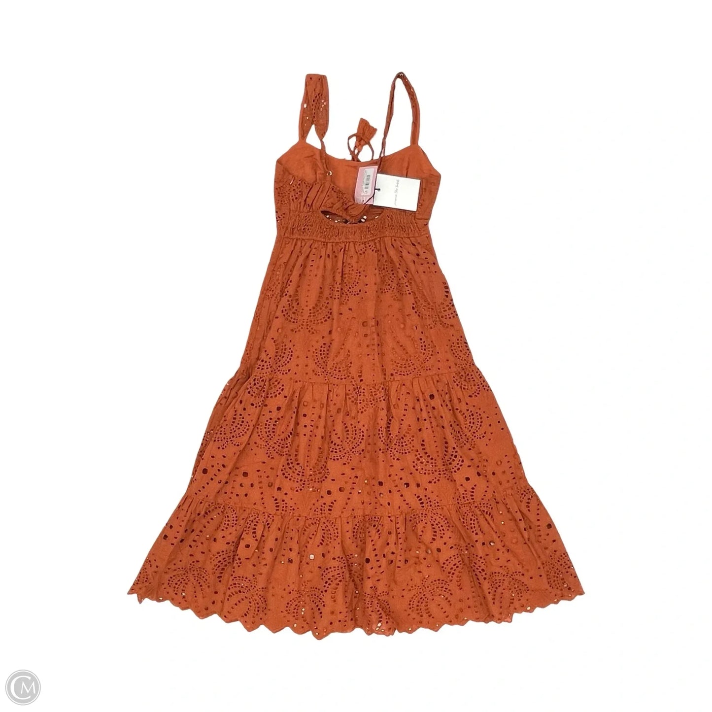 Dress Casual Midi By Clothes Mentor In Orange, Size: S