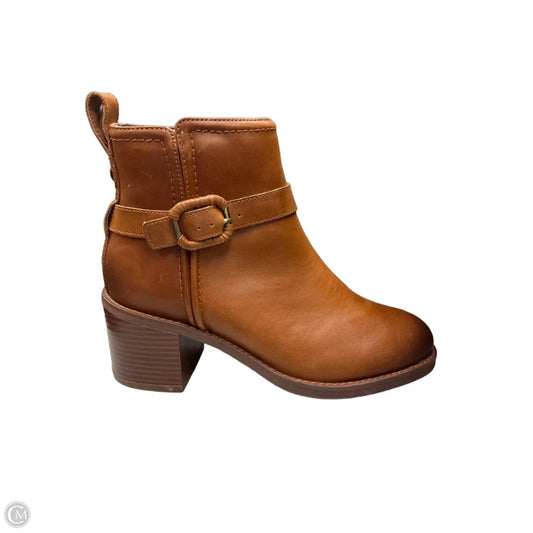 Boots Leather By Clarks In Tan, Size: 7.5