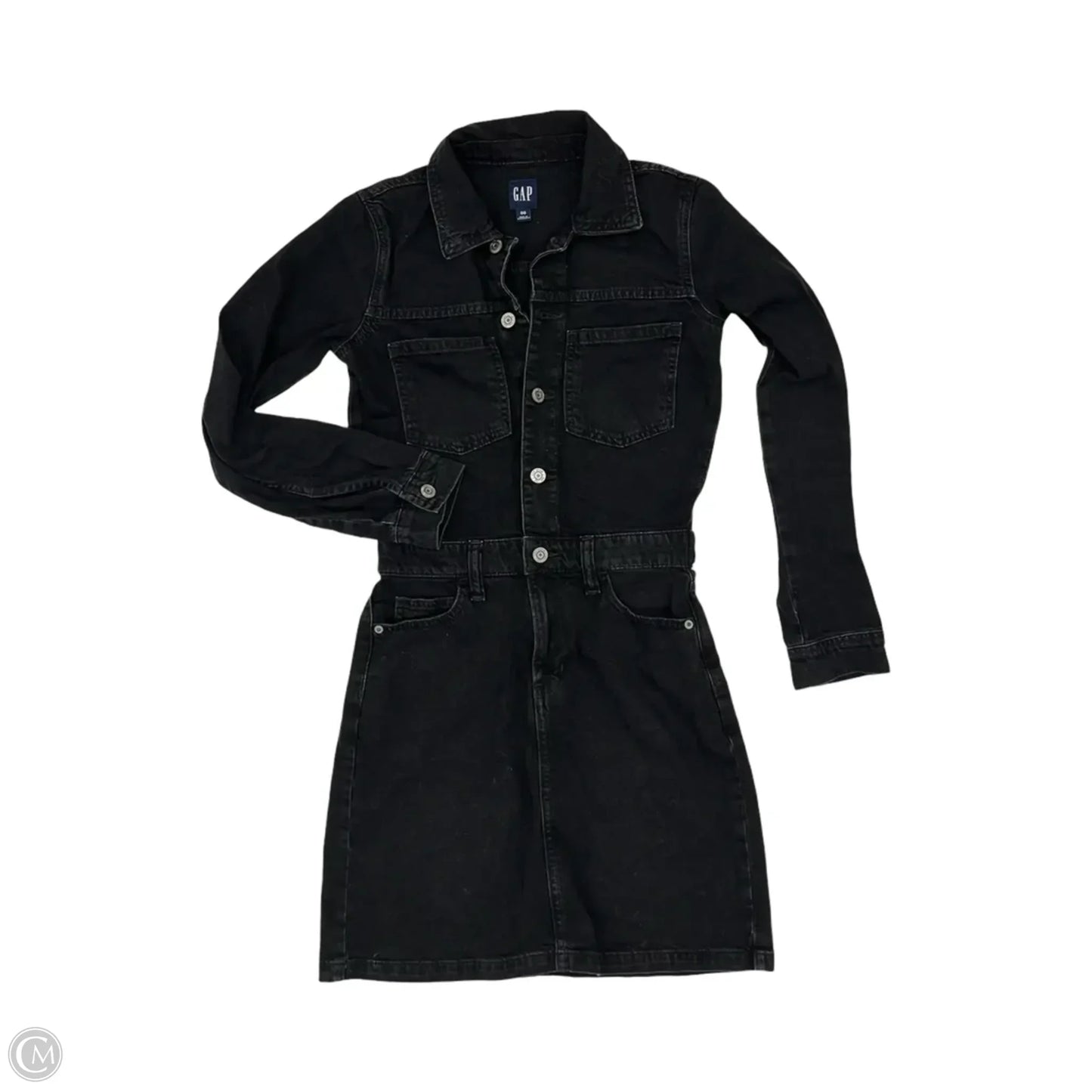 Dress Casual Short By Gap In Black Denim, Size: 0