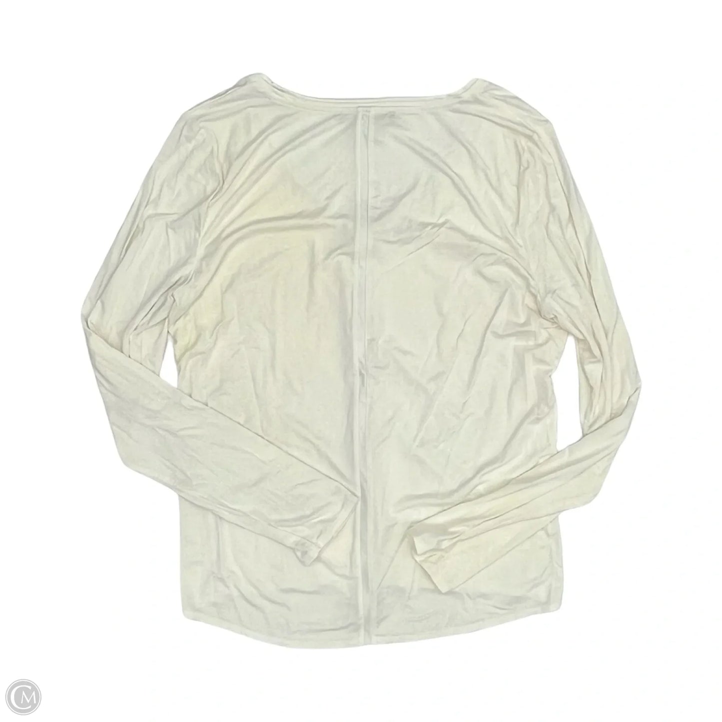 Top Long Sleeve Basic By White House Black Market In Cream, Size: Xl