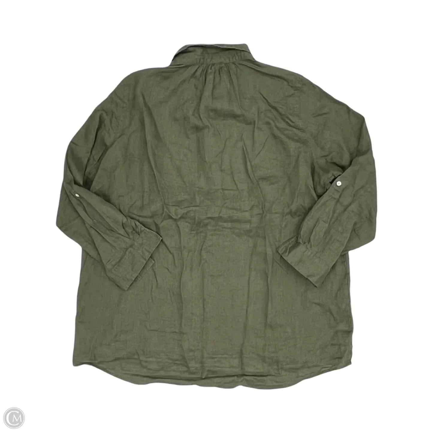 Blouse Long Sleeve By Jones New York In Green, Size: 1x