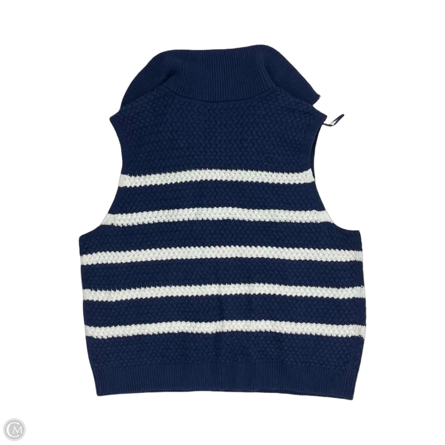 Vest Sweater By Sonoma In Blue & White, Size: Xxl