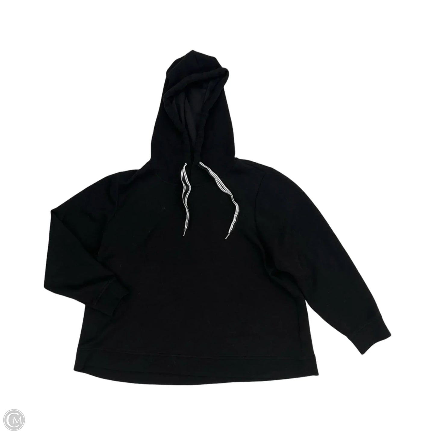 Sweatshirt Hoodie By Cable And Gauge In Black, Size: 1x