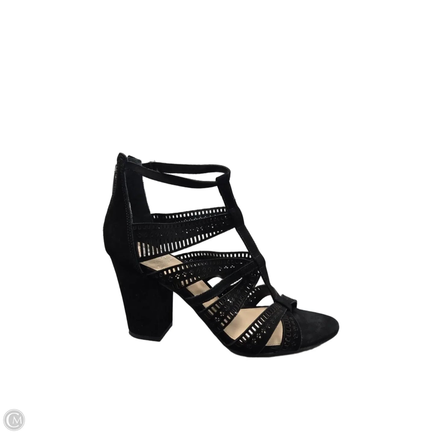 Sandals Heels Block By Vince Camuto In Black, Size: 9