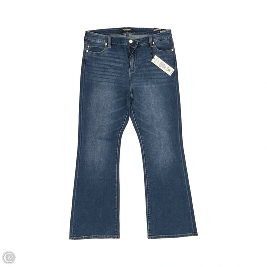 Jeans Boot Cut By Liverpool In Blue Denim, Size: 16