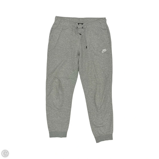 Athletic Pants By Nike Apparel In Grey, Size: M
