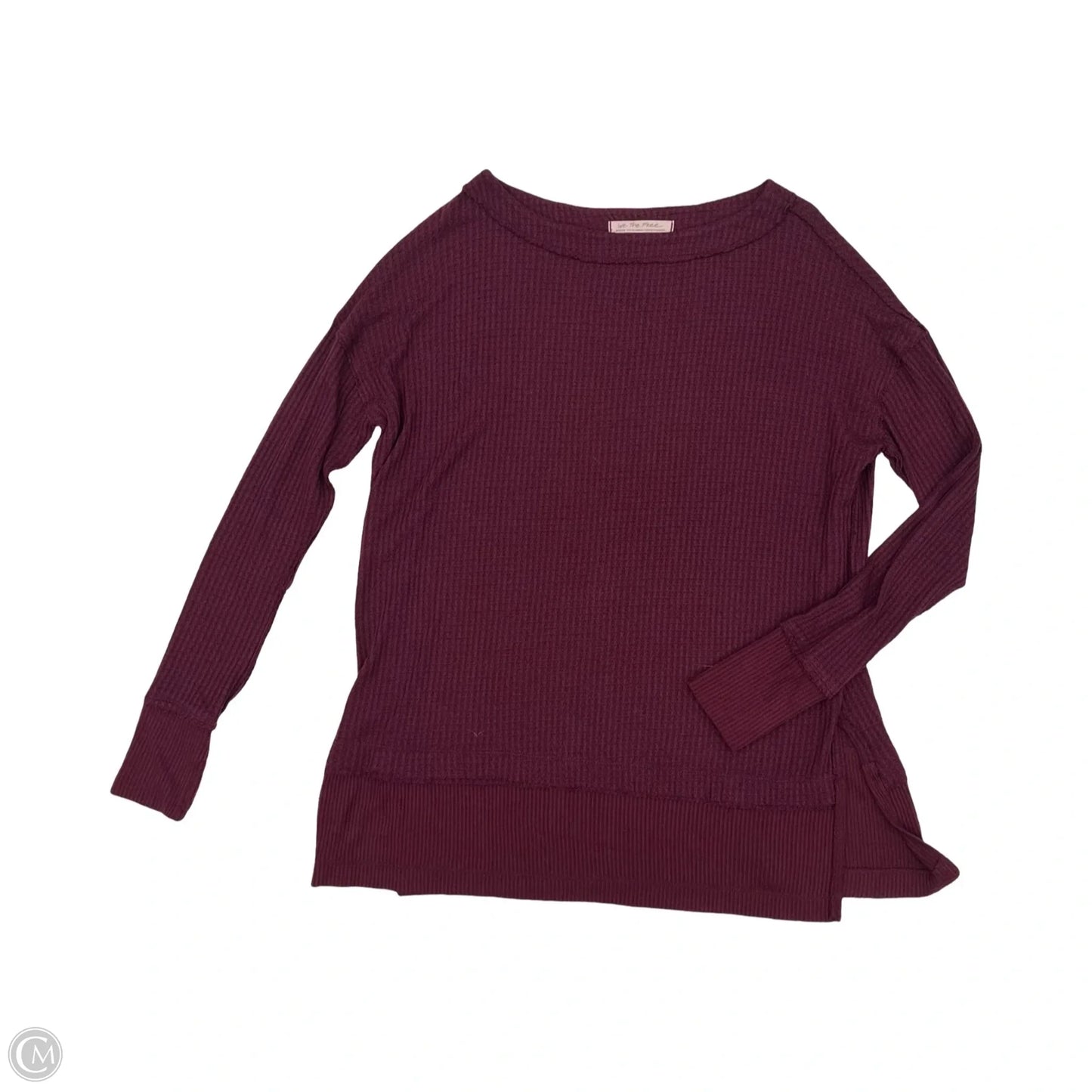 Tunic Long Sleeve By We The Free In Maroon, Size: M