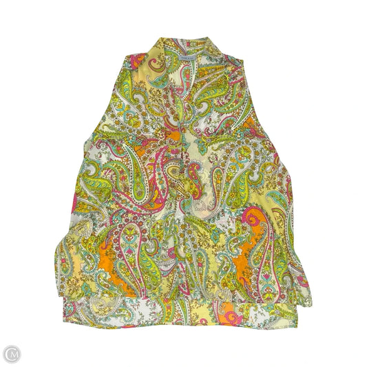 Blouse Sleeveless By Clothes Mentor In Multi-colored, Size: Xl