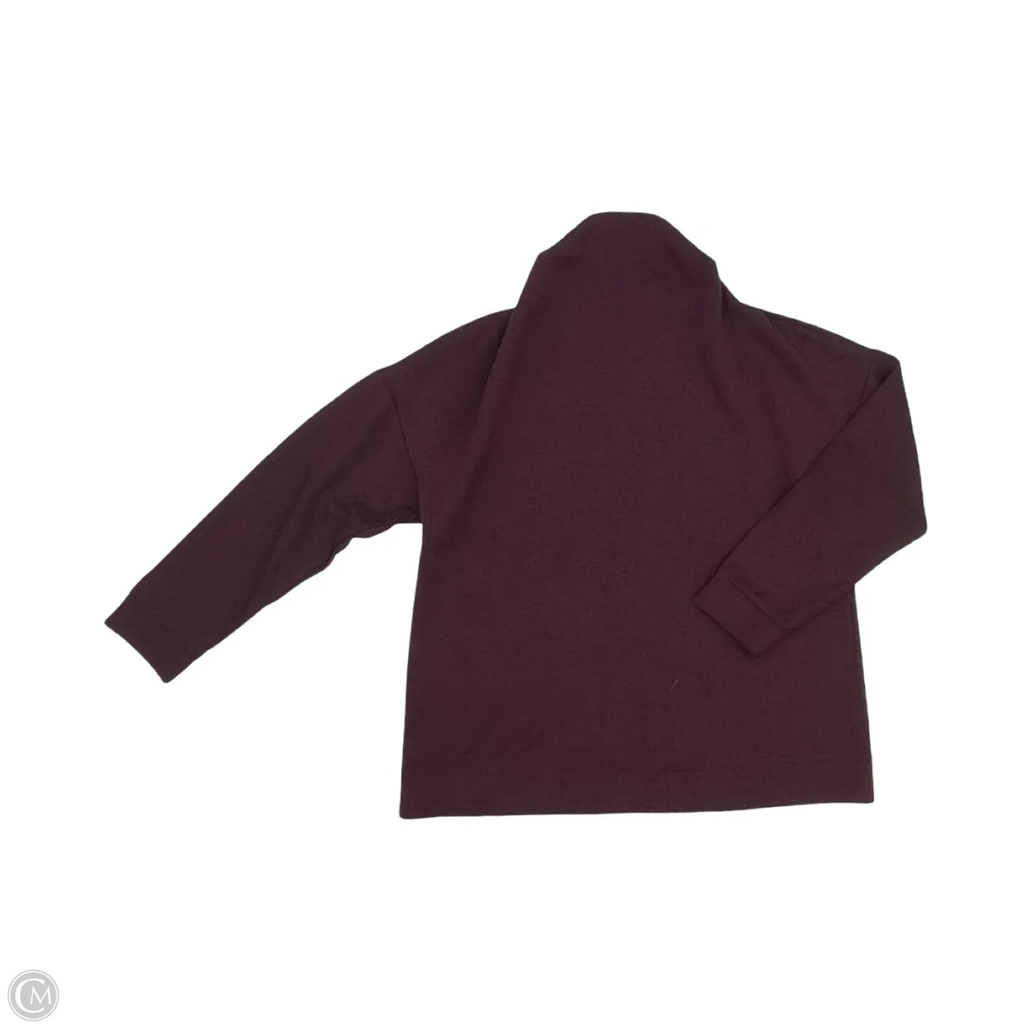 Top Long Sleeve By Talbots In Maroon, Size: Lp