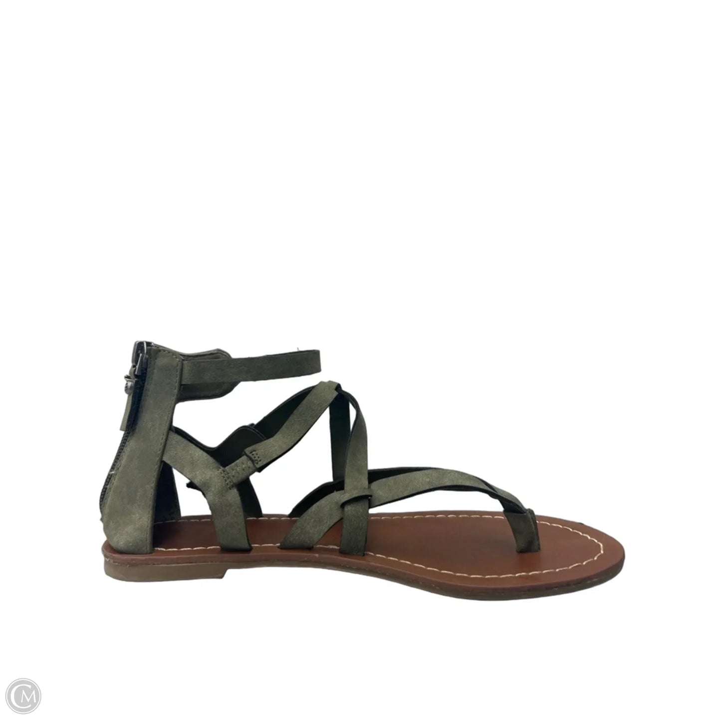 Sandals Flats By Guess In Green, Size: 8