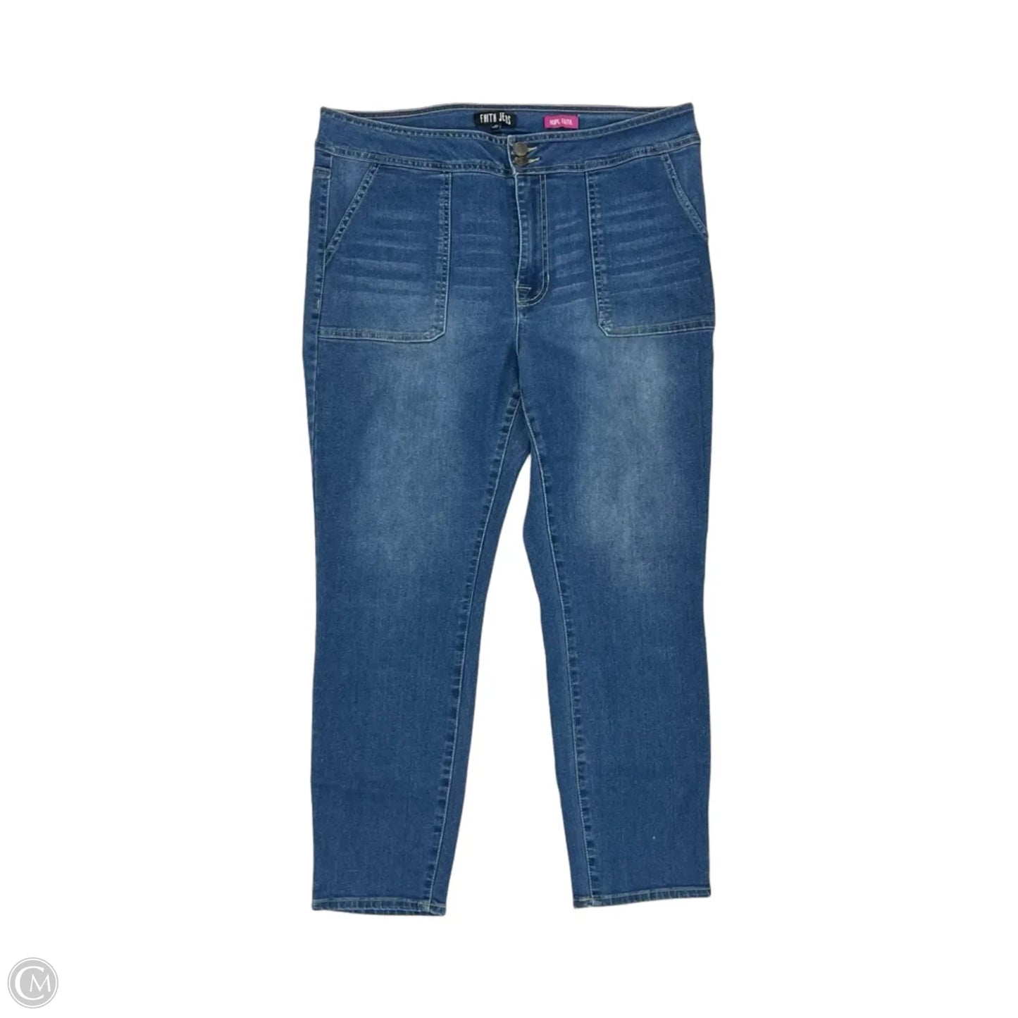 Jeans Skinny By Clothes Mentor In Blue Denim, Size: 16