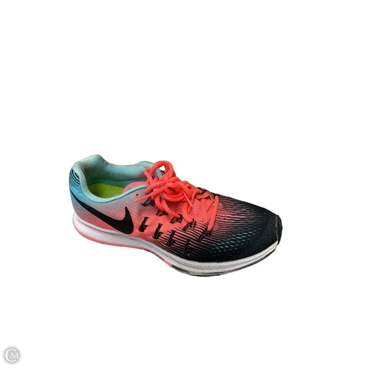 Shoes Athletic By Nike In Blue & Orange, Size: 8