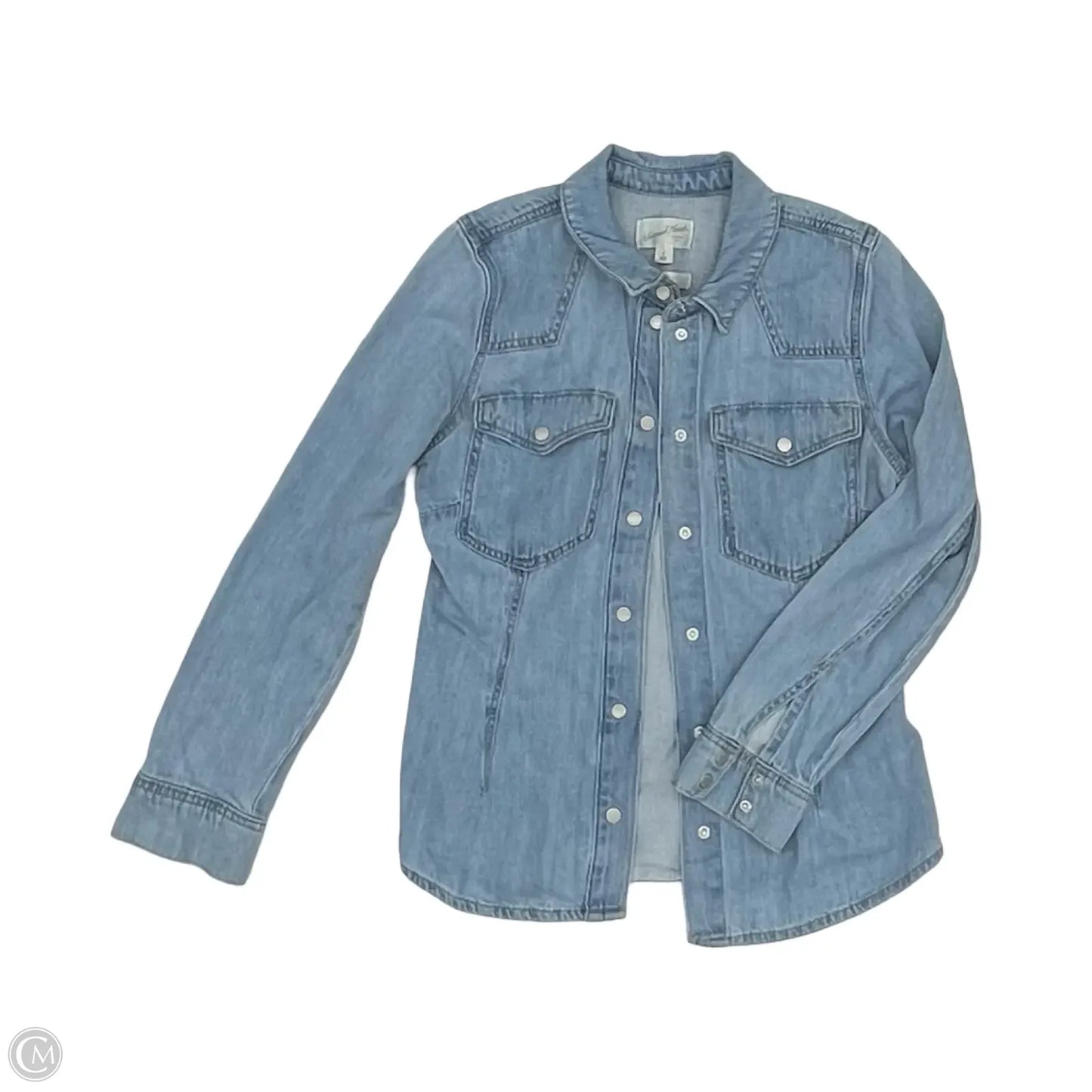 Jacket Denim By Universal Thread In Blue Denim, Size: S