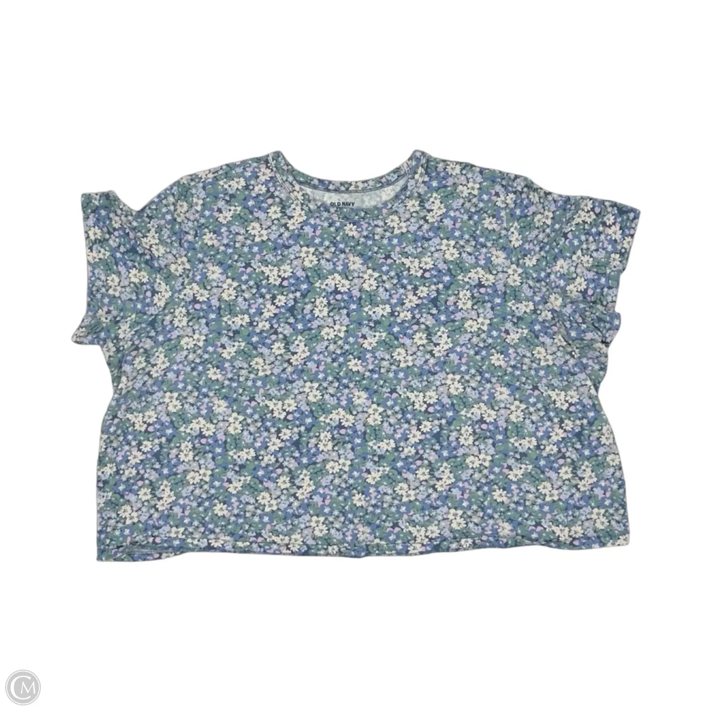 Top Short Sleeve By Old Navy In Floral Print, Size: 2x