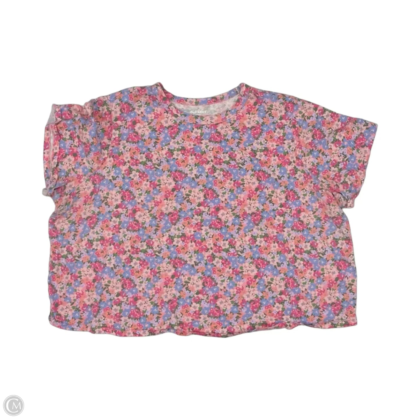 Top Short Sleeve By Old Navy In Floral Print, Size: 2x