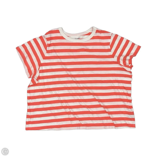 Top Short Sleeve By Old Navy In Striped Pattern, Size: Xxl