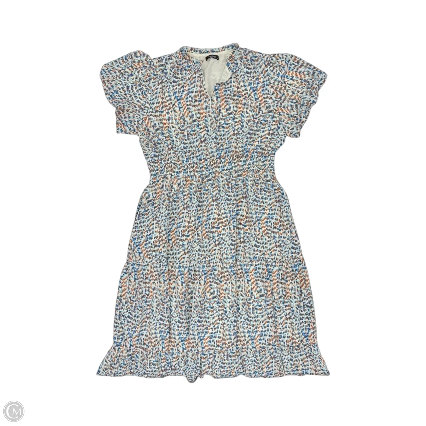 Dress Party Midi By Cme In Blue & Orange, Size: Xl
