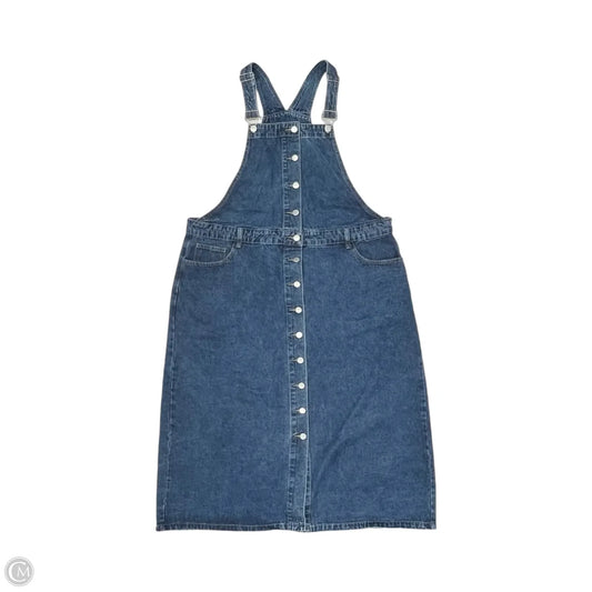 Dress Casual Midi By Shein In Blue Denim, Size: 3x