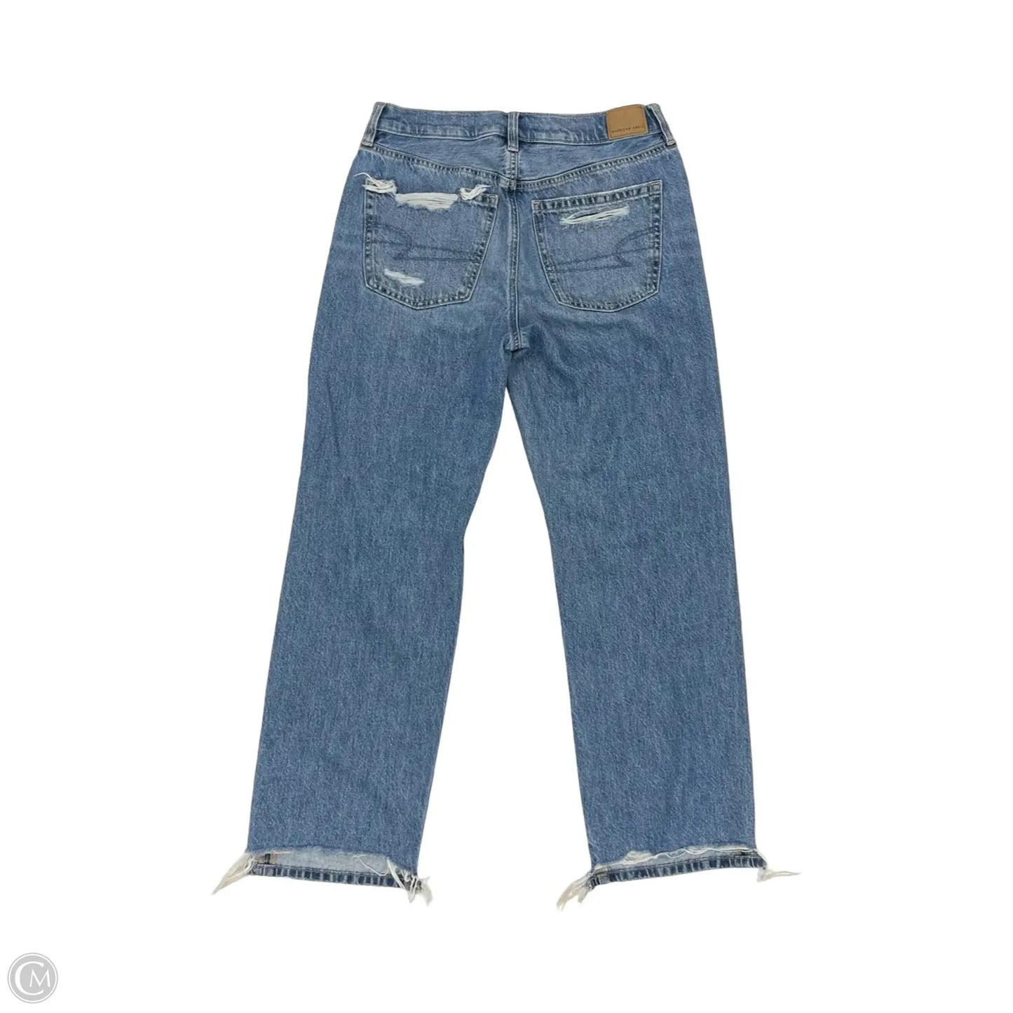 Jeans Boyfriend By American Eagle In Blue Denim, Size: 4