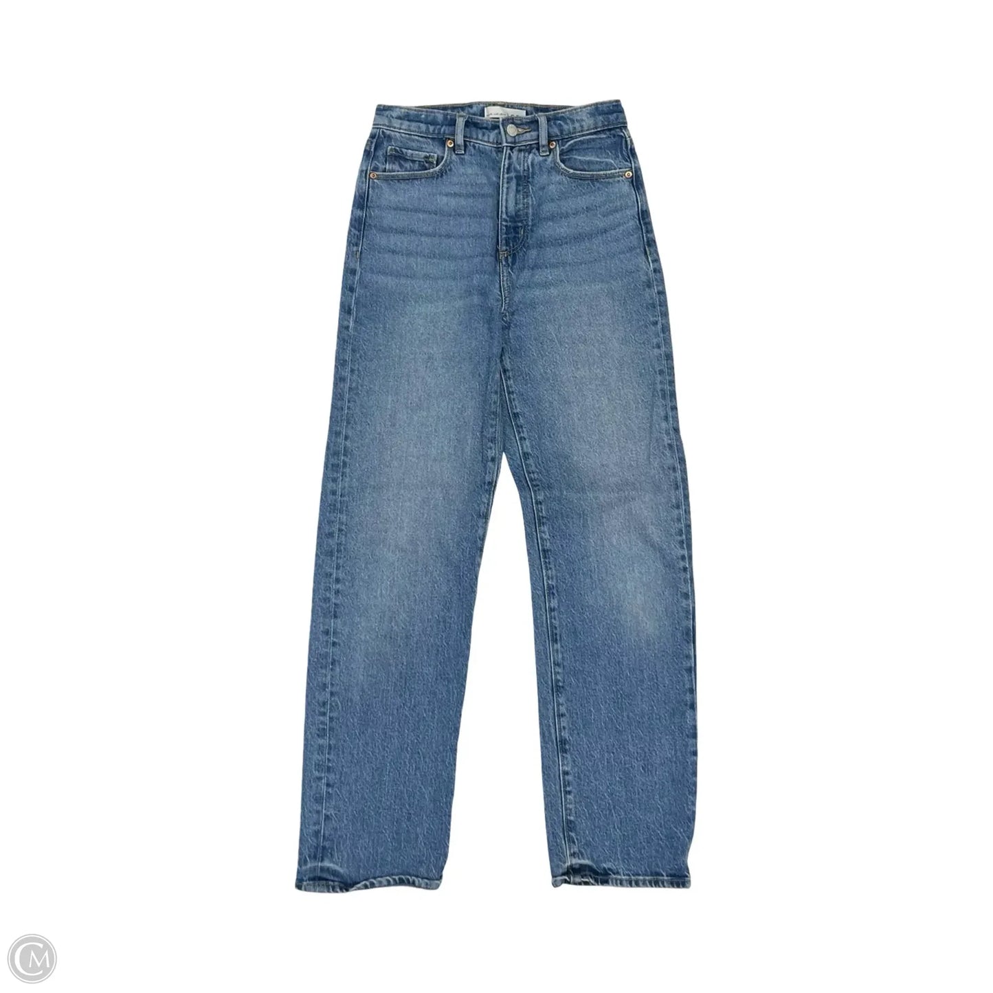 Jeans Straight By Loft In Blue Denim, Size: 00