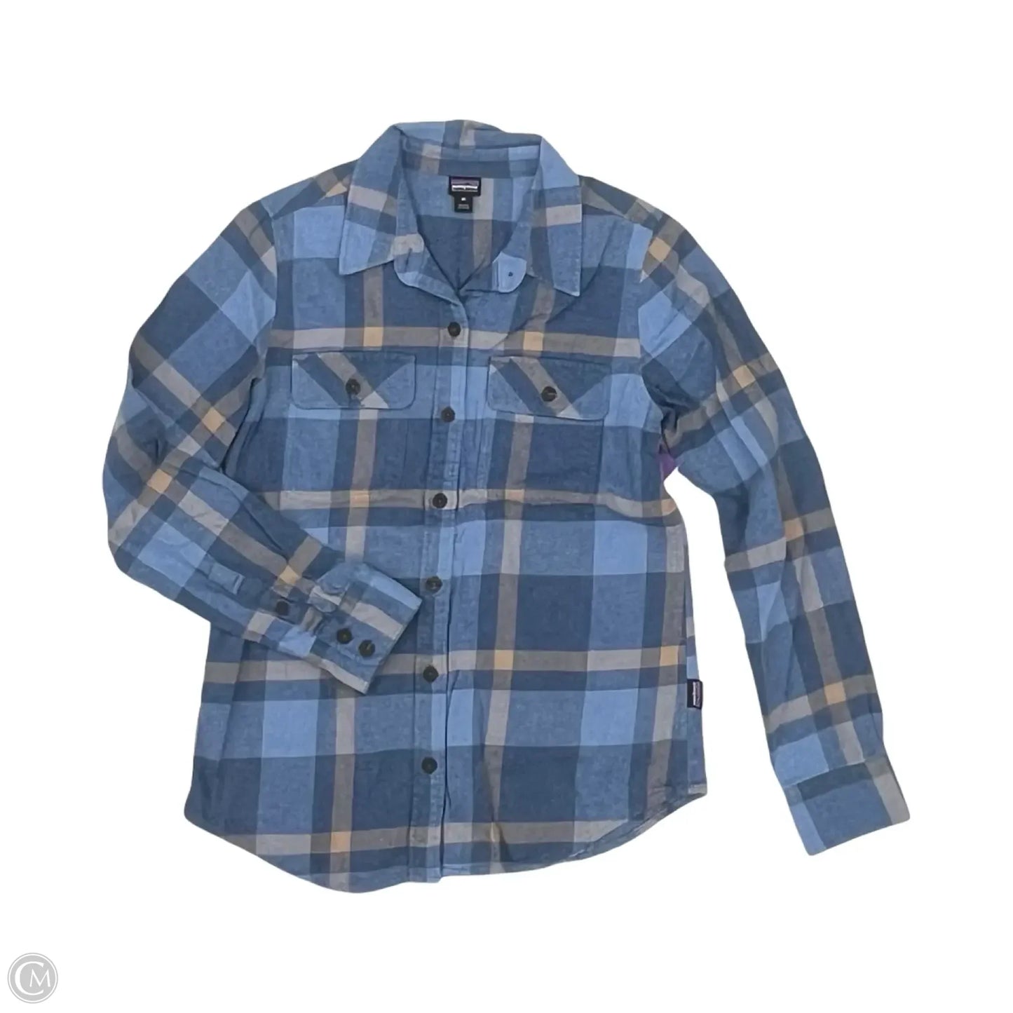 Top Long Sleeve By Patagonia In Blue, Size: Xs
