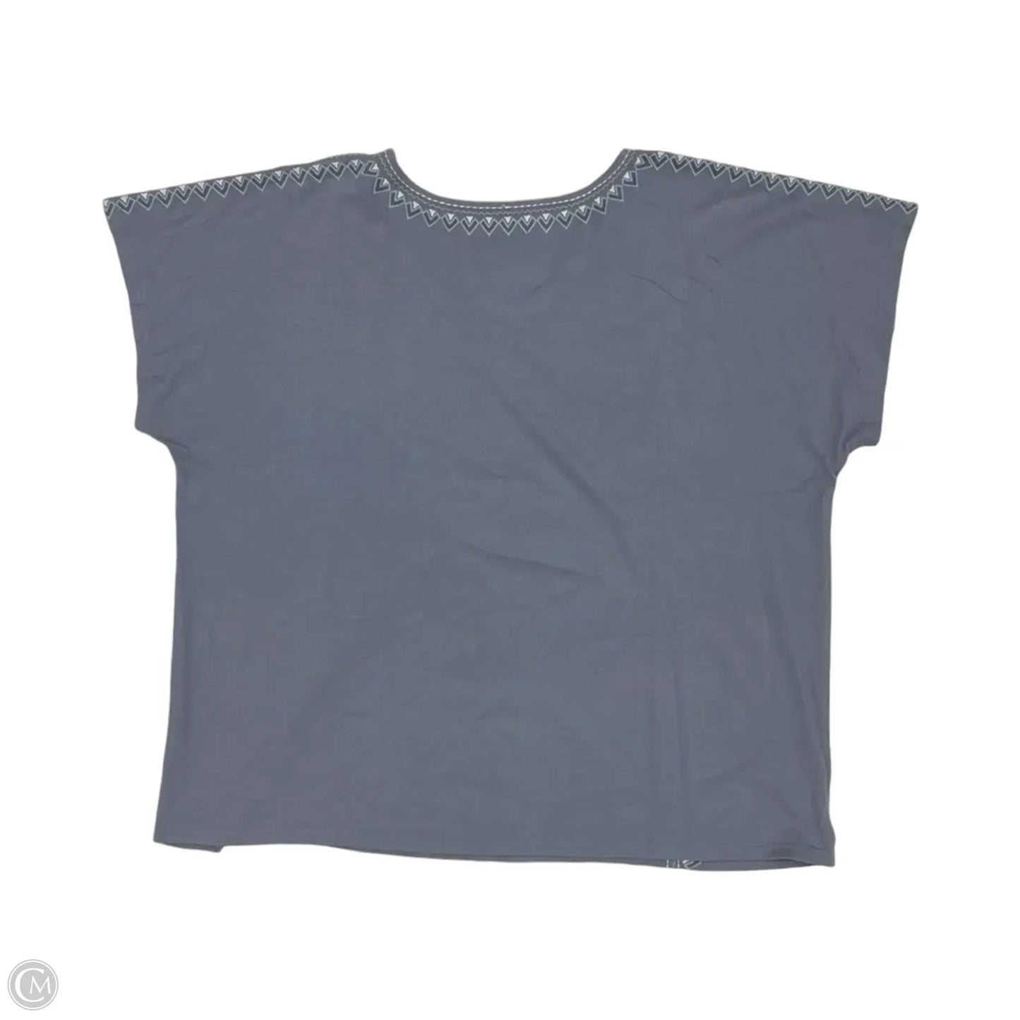 Top Short Sleeve By J. Jill In Grey, Size: Xl
